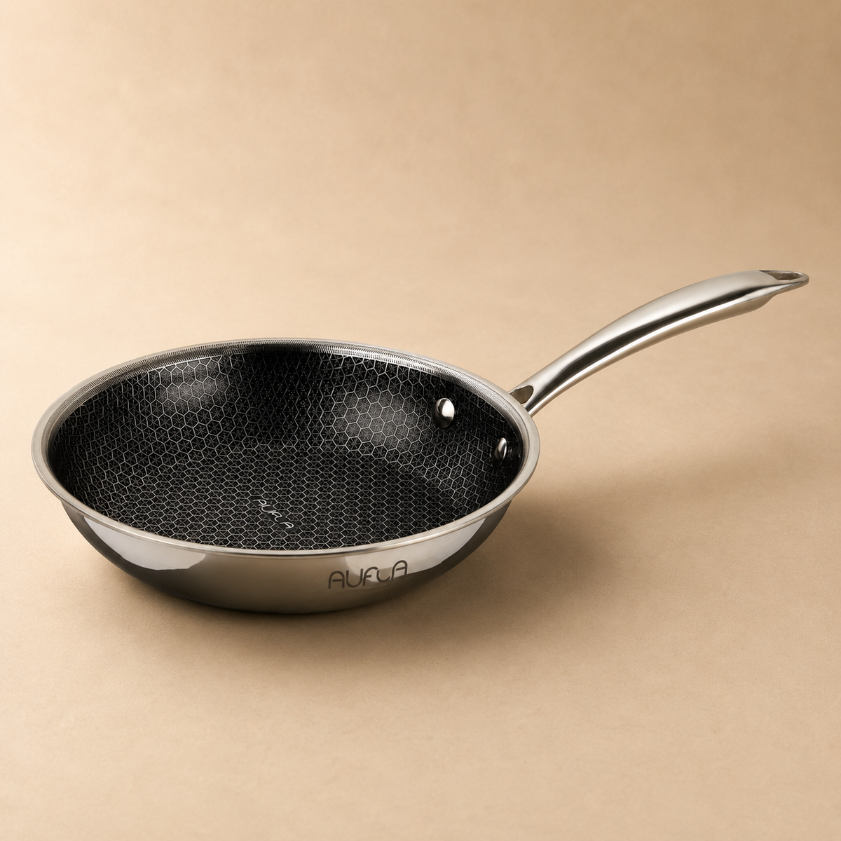 Honeycomb Non-Stick Stainless-Steel Fry Pan